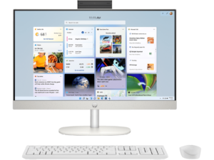 HP AIO 24-cr0012d PC (Shell White) | AMD Ryzen 5 7250U