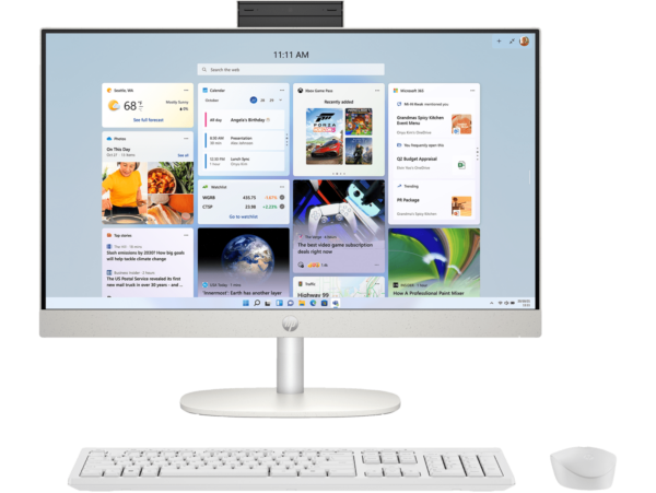 HP AIO 24-cr0012d PC (Shell White) | AMD Ryzen 5 7250U