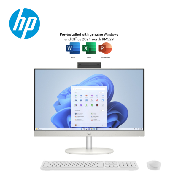 HP AIO 24-cr0025D All in One Desktop (Shell White) | Intel i5-1335U