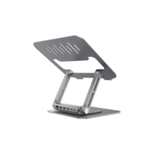 ADAM elements CASA Hub Stand Pro 6in1 Multiport Laptop Stand Hub for M2/M1 Mac, iPad & Laptop Series- USB-C Host, USB-A x2, USB-C PD 100W , HDMI, RJ45